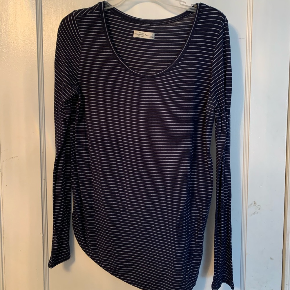 Blue and white stripped soft long sleeve
